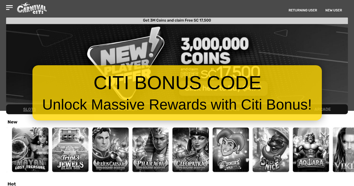 Carnival Citi Bonus Code: Official Promo Code Status